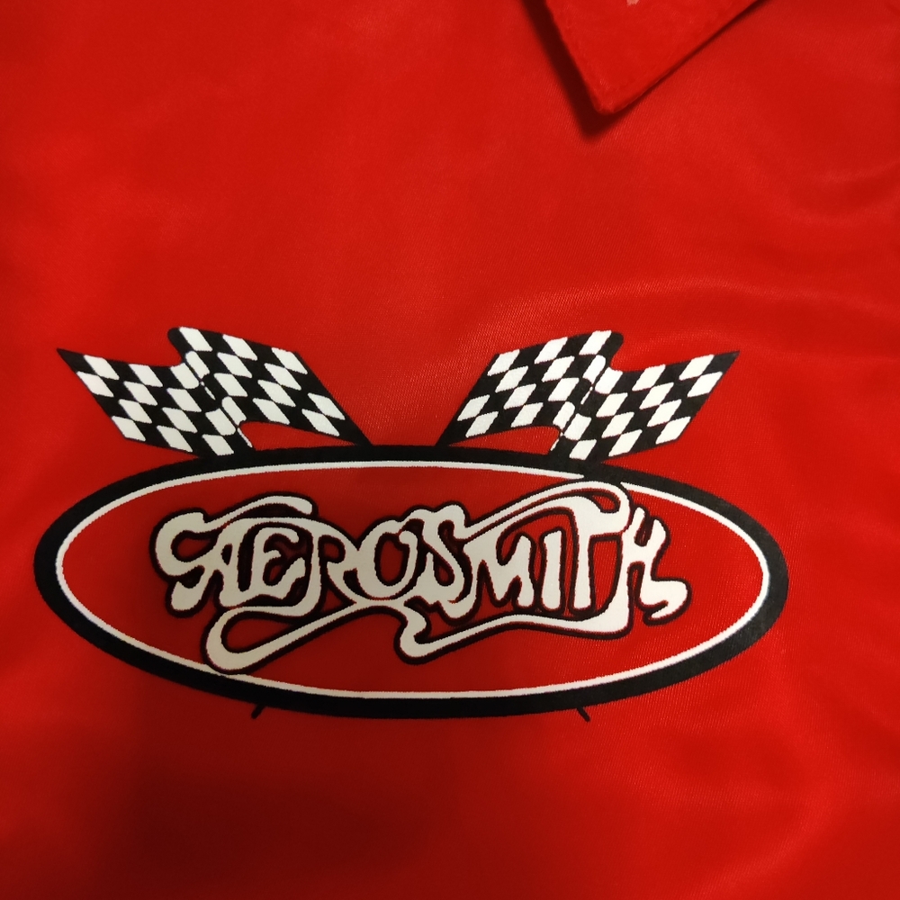 * Host Pick * Vintage Aerosmith Lightweight Tour Jacket 🎉🤘🤘 - Picture 3 of 8